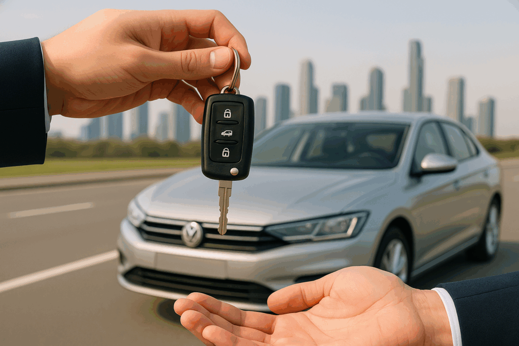 Nowoczesny samochód symbolizujący ubezpieczenie komunikacyjne OC i AC. Kamila Zimny Ubezpieczenia