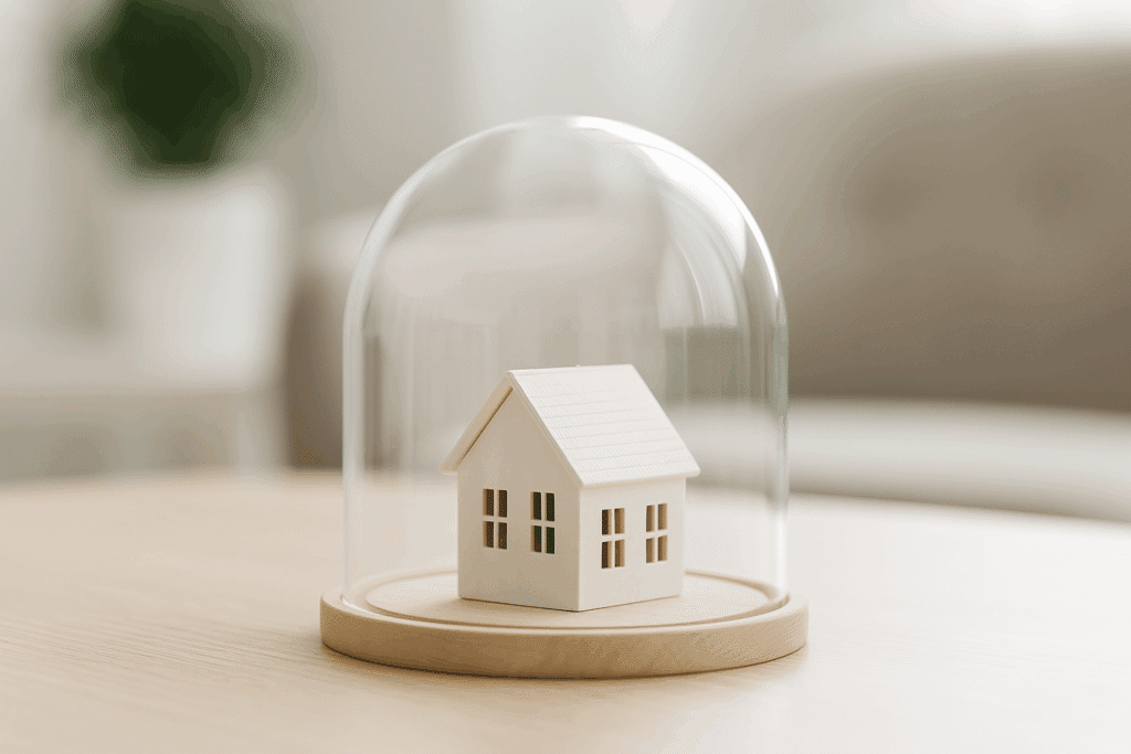 Domek w szklanej kuli