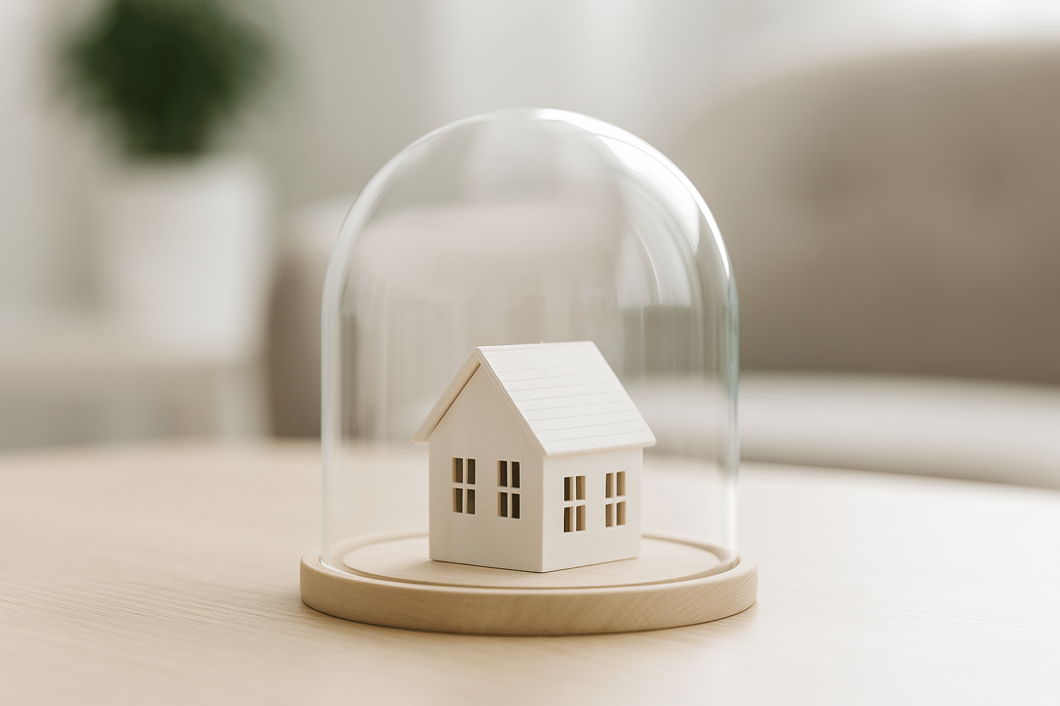 Domek w szklanej kuli